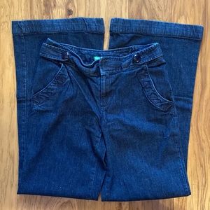 Lilly Pulitzer Palm Beach Fit Wide Leg
Jeans sz2 sailor dark wash button…